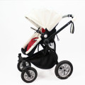 Роскошный дизайн Воздушная шина Современная многофункциональная детская коляска Белая и черная